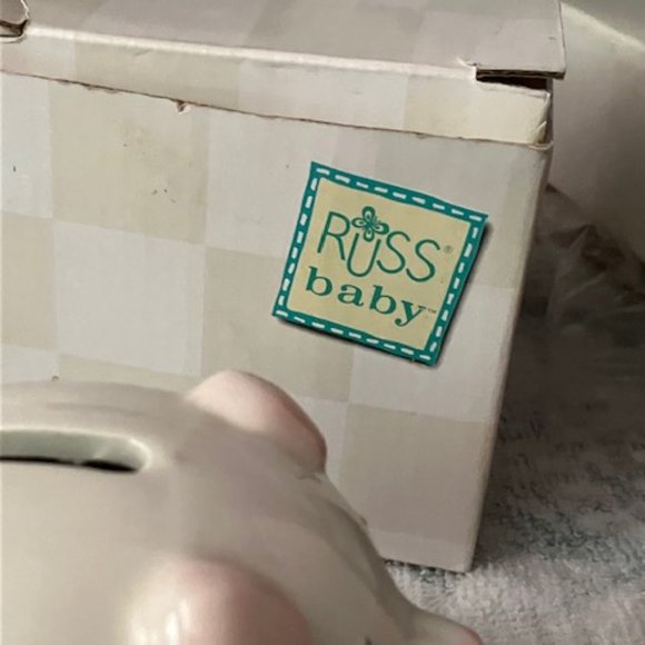 Set Russ Berrie & Co. Baby First Piggy Bank & My First Birthday Frame - Picture 3 of 11